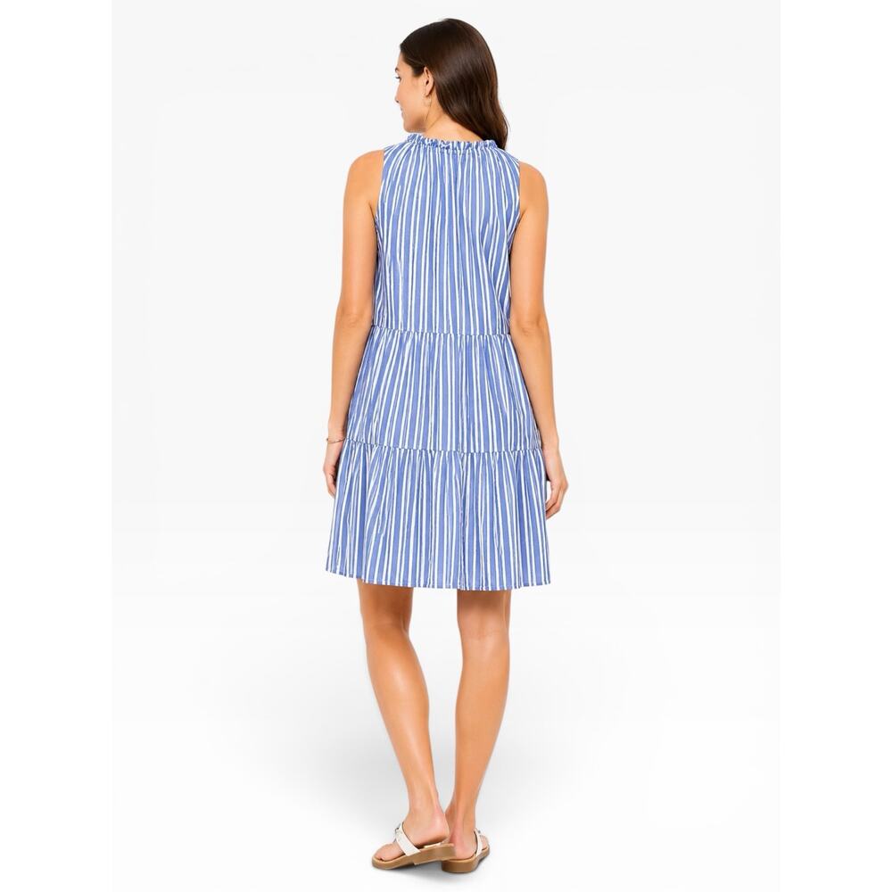 St. John’s Bay Sleeveless Tiered Striped Dress M NWT - Picture 4 of 7
